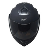 Casco Negro Mate Para Motociclista Certificación Dot