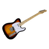 Rockstar Guitarra Eléctrica Estilo Telecaster Profesional Color Marrón Orientación De La Mano Diestro