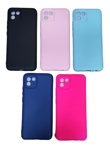 Funda Silicona Silicone Case Cubre Camara Para Samsung A03