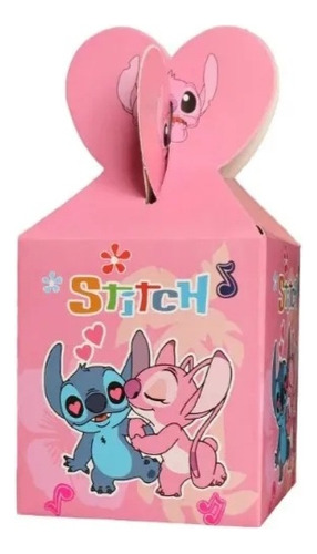 Pack 6 Cajas Para Dulces Lilo Y Stitch Cumpleaños Fiesta