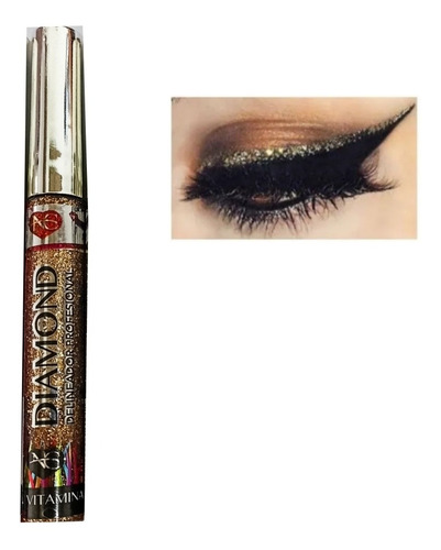 Delineador Líquido Colores Glitter Marca Diamond Naturalgirl