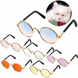 6 Piezas Divertido Gato Lindo Perro Pequeño Gafas De S...