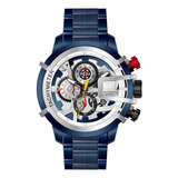 Reloj G-force Original H3911g Cronografo Azul + Estuche