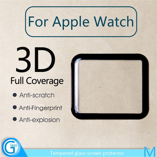 Protector Curvo 3d Antigolpe Apple Watch 38 40 42 44 Mm