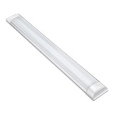 60 Luminária Tubular Linear Slim Led 1,20 40w Branco Quente