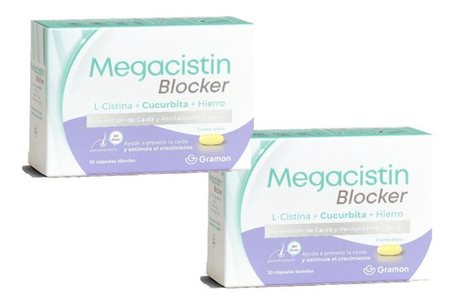 Combo X2 Megacistin Blocker Anticaida X 30 Comprimidos