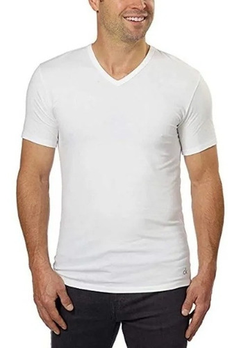 Calvin Klein Camiseta Cuello V , Paquete 4 Piezas !