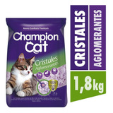 Arena Sanitaria Champion Cat Cristales Aglomerantes 1.8 Kg X 1.8kg De Peso Neto