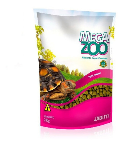 Alimento Ração Para Jabuti Tartaruga Da Terra Adulto 280g