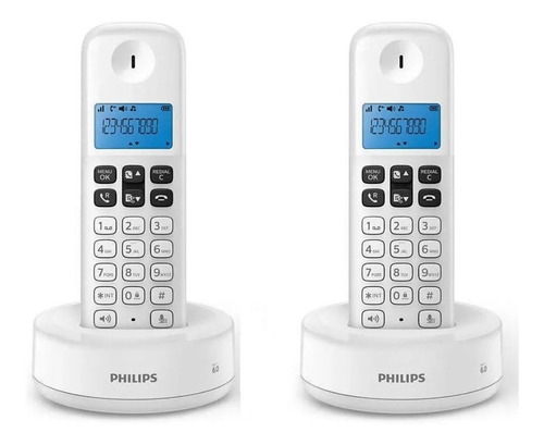 Telefono Inalambrico Philips D1311w X2 Duo Manos Libres