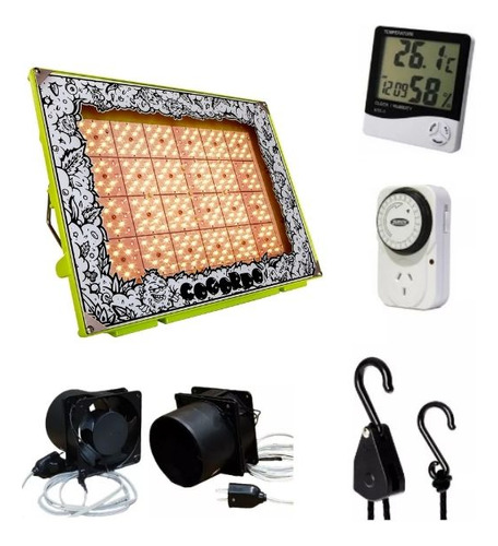 Kit Luz Led Indoor Growtech Cogordo P1000 Completo P 100x100