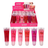 Brillo Labial Con Glitter Lip Gloss Flower Secret Pack 24 Un