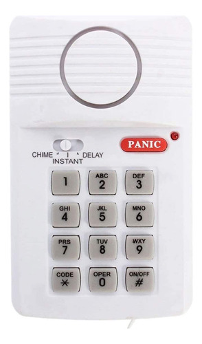 Teclado De Pánico Con Pin De Seguridad De Alarma De Puerta I