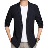 U Saco Blazer Hombre Negro Casual Moda Caballero Slim Fi [u]