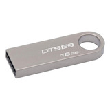 Memoria Usb Kingston Datatraveler Se9 Dtse9h 16gb 2.0 Platad