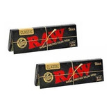 Raw Papel Para Armar Black Regular 1 1/4 X2