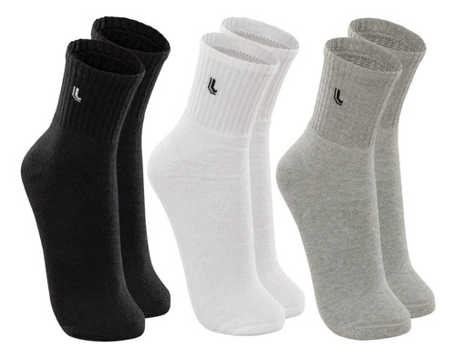 Kit 3 Pares Meias Cano Médio Masculino Lupo Sport Oferta