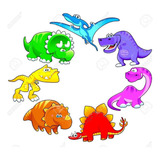 Vinil Decorativo  Dinosaurios Infantil Mod 210