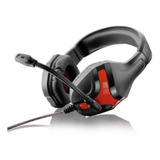 Headset Gamer Warrior Harve P2 Stereo  Ph101 Preto/vermelho