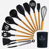 Utensílios De Cozinha Em Silicone Jogo De Colheres 12 Peças