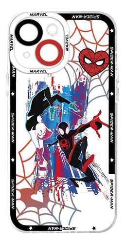 Funda Marvel Spiderman Fashion Para iPhone 15 Pro 13 14 12 1