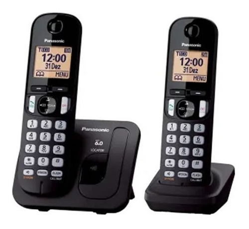 Pack De 2 Teléfonos Inalámbricos Panasonic Kx-tgc212meb Lcd