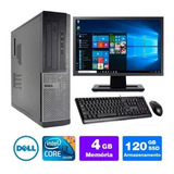 Cpu Barato Dell Optiplex Int I3 2g 4gb Ssd120 Mon19w Brinde