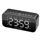 Reloj Despertador Parlante Bluetooth Radio Y Soporte Celular