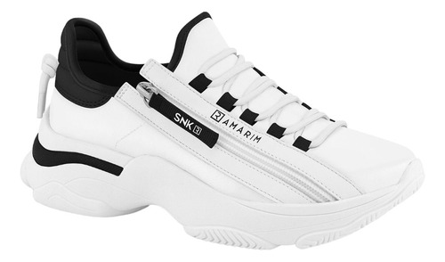 Tenis Feminina Ramarim Sneaker Flatform Ziper Confortavel