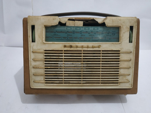 Radio Philips All Transistor Reliquia Raro Para Desmanche