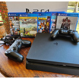 Ps4 Slim 1tb 18 Juegos Originales, 2 Controles, Accesorios