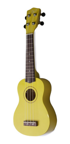 Ukelele Soprano Estandar En Colores Con Forro Cuerdas Nylon