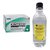 Kimtech Kimwipes 286 Paños Caja+alcohol Isopropilico Botella
