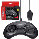 Controlador Arcade De 6 Botones Oficial De Sega Genesis De R