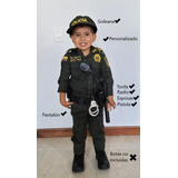 Disfraz De Niño Policia Nacional Original