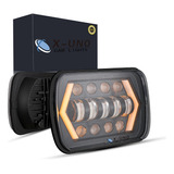 Faro Led 5x7 Cuadrada Unidad Super 45w 15 Led H4/h13 4x4 Suv