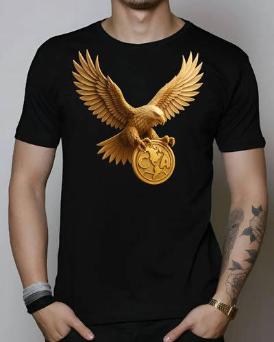 Playera Estampada America Aguila Dorada | Meses sin interés