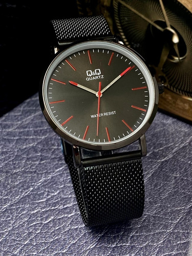 Reloj Qyq Pulso Acero Malla Para Hombre Sumergible + Envio