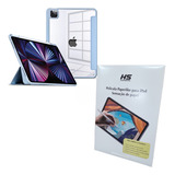 Capa  iPad Pro 11 4 2022 M2 Anti Choque + Película Paperlike