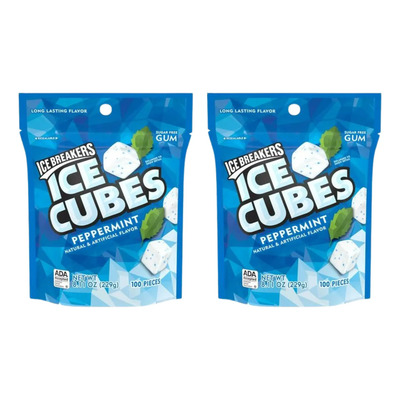 Ice Breakers Ice Cubes Chicles Americanos Peppermint 200pz | Meses sin interés