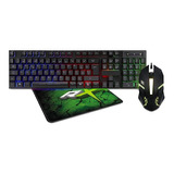 Kit Gamer Pro Reptilex Rx0017 Teclado Mouse Padmouse