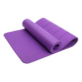 Tapete Yoga Pilates Fitness Ejercicio Portátil Color Púrpura