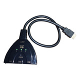 Kvm Hdmi Switch 3 A 1 Pc Ps Hdtv 3d 1080p