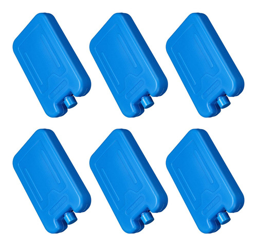 6 Uds Paquetes De Congelador Bloques De Azul 600ml