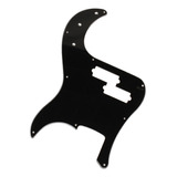 Pickguard Negro De 3 Capas Para Precision Bass Pb