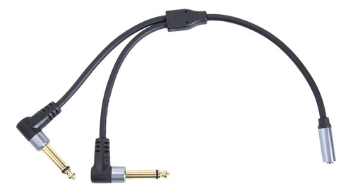 Cable Adaptador De Audio Dual De 6,35 Mm A 3,5 Mm, Conector