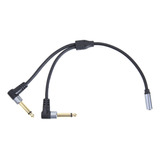 Cable Adaptador De Audio Dual De 6,35 Mm A 3,5 Mm, Conector