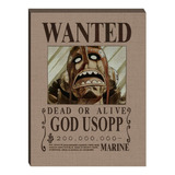 Cuadro Wanted Ussop - One Piece - Gw041