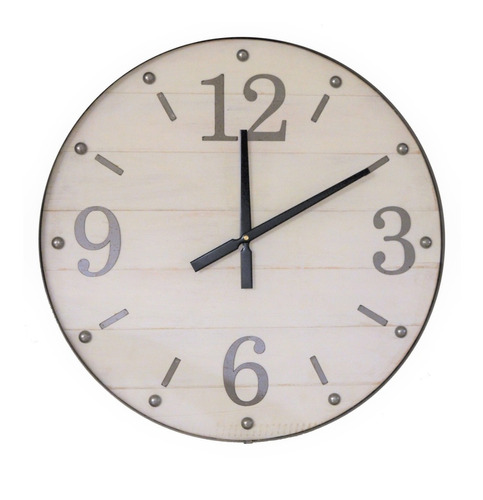 Reloj Grande Vintage Tipo Industrial De 40 Cm- Marca Utila