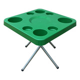 Mesa Barco/lancha Petisqueira Desmontável C/pés Galvanizados Cor Verde